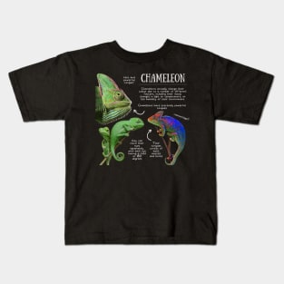 Animal Facts - Chameleon Kids T-Shirt